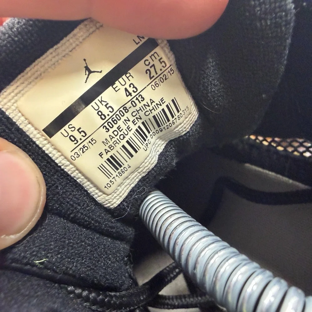 Jordan size air