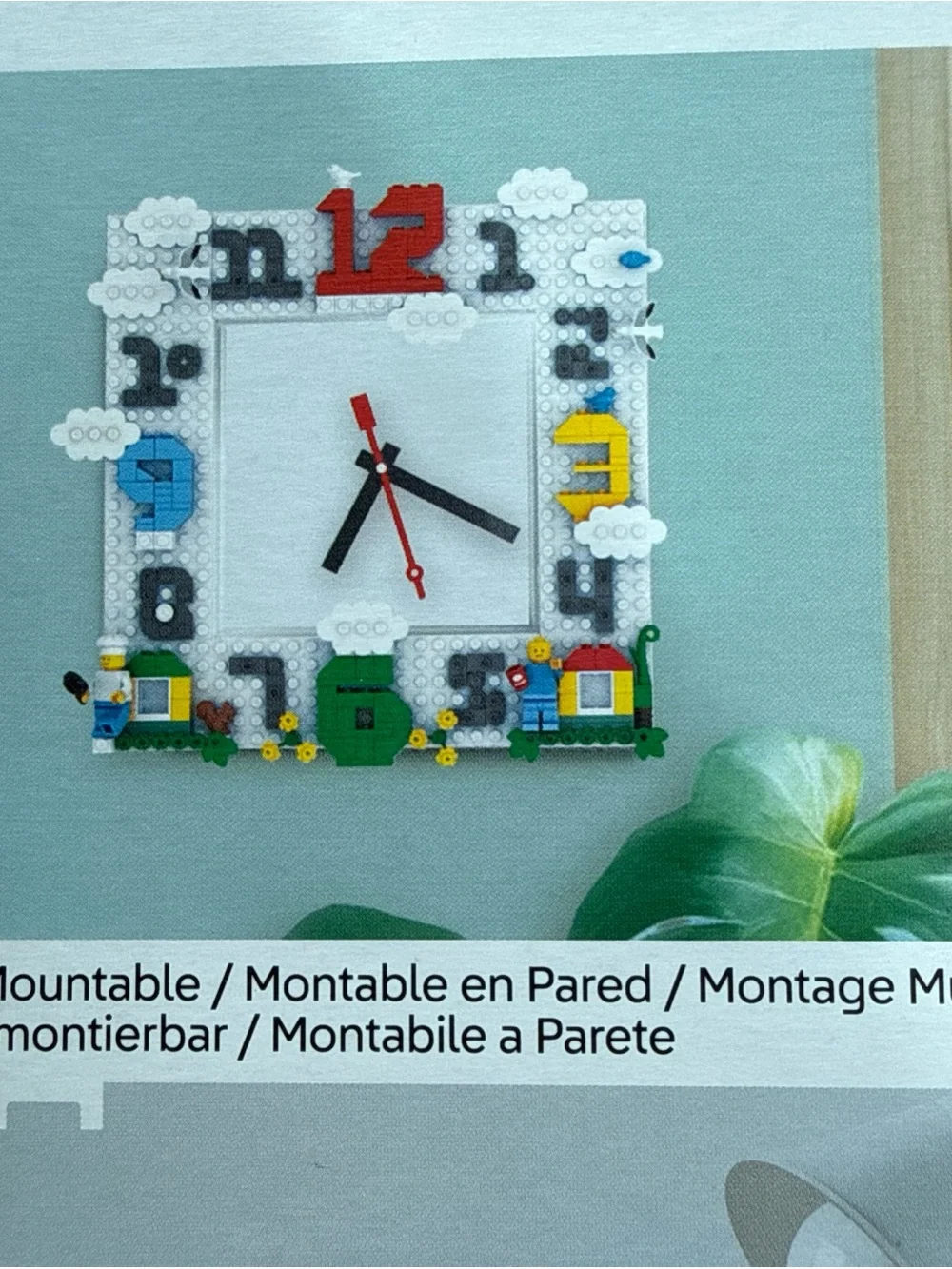 Lego wall clock