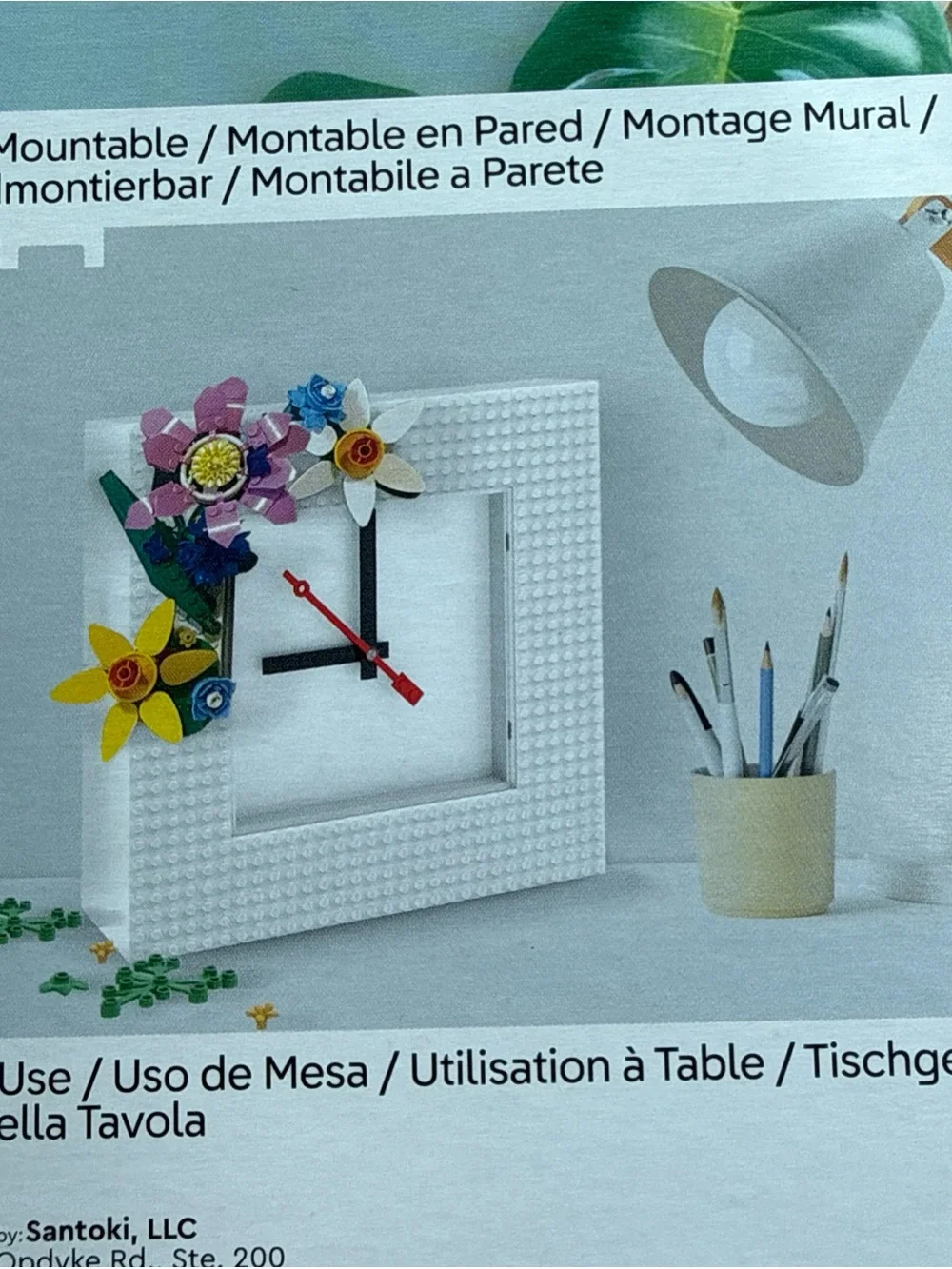 Lego wall clock