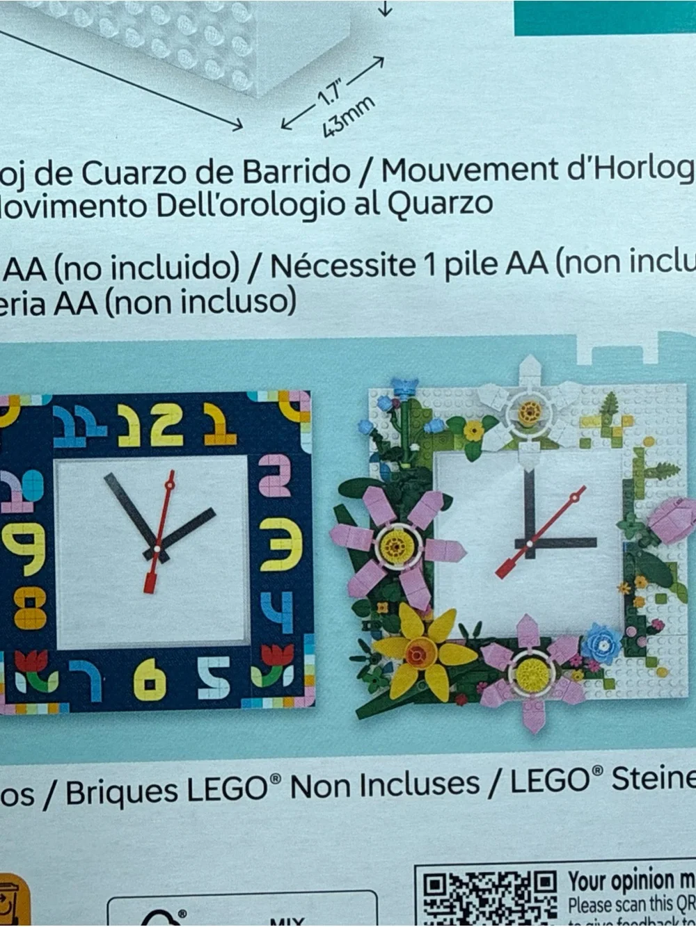 Lego wall clock