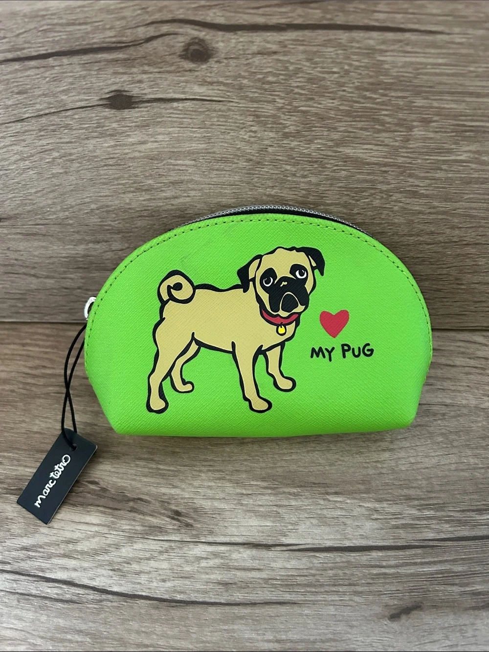 My Pug Lime Green Pouch