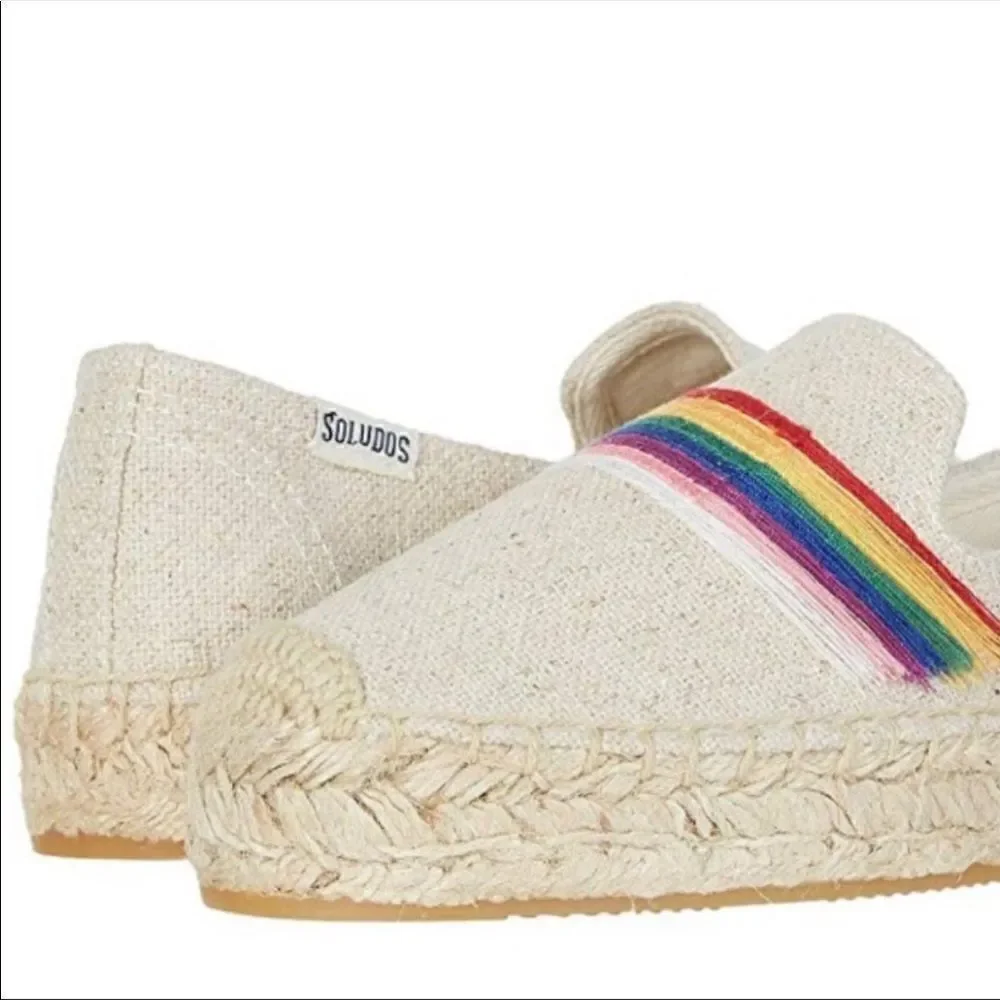 Soludos Pride Canvas Esapdrille Flat Slip on