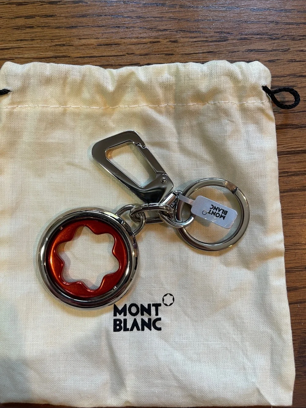 Montblanc Meisterstuck Spinning Emblem Keychain - New with Tag
