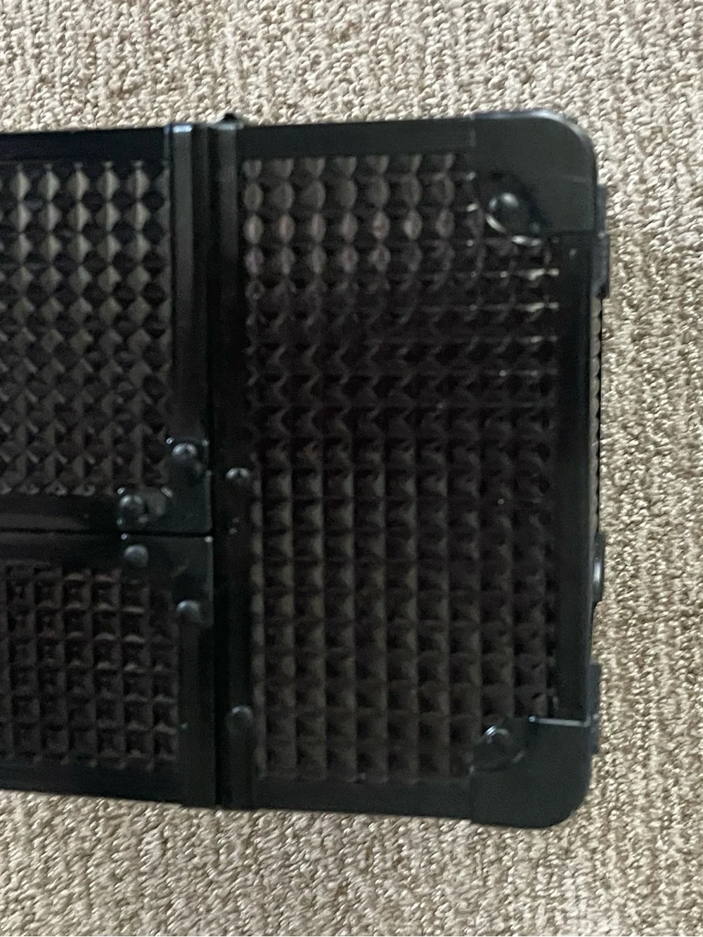 Source Unknown Black and Silver Home Bath Vanity Tray Set