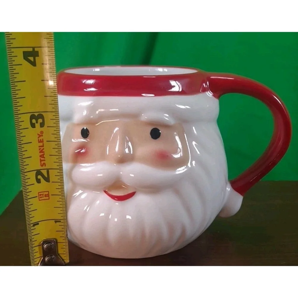 Santa Claus Rosie Cheeks Face Figural‎ Mug 17oz Target Wondershop Christmas 2024