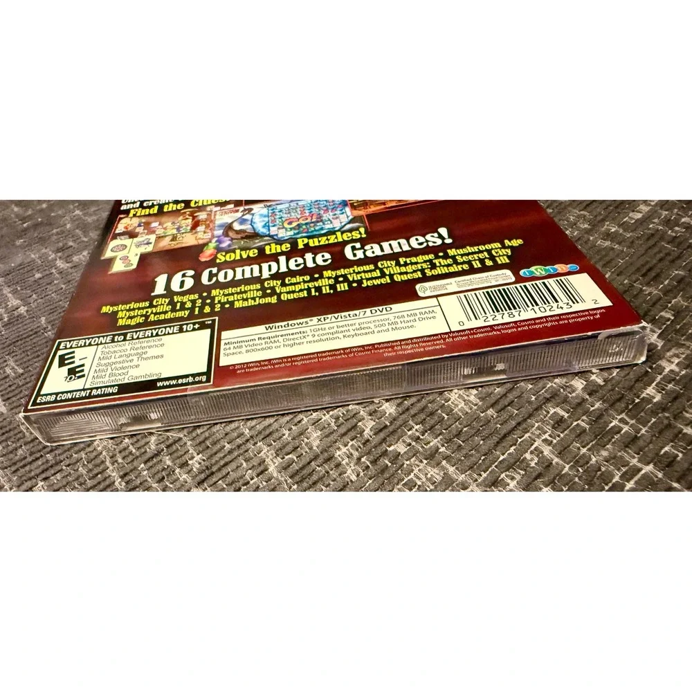 iWin Mysterious Adventures PC Game 16 Complete Games New Sealed Hidden Object