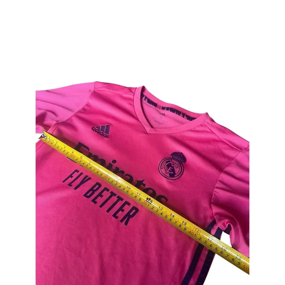Adidas Men Football Shirt Jersey Real Madrid Away 2020 2021 Pink Size Small