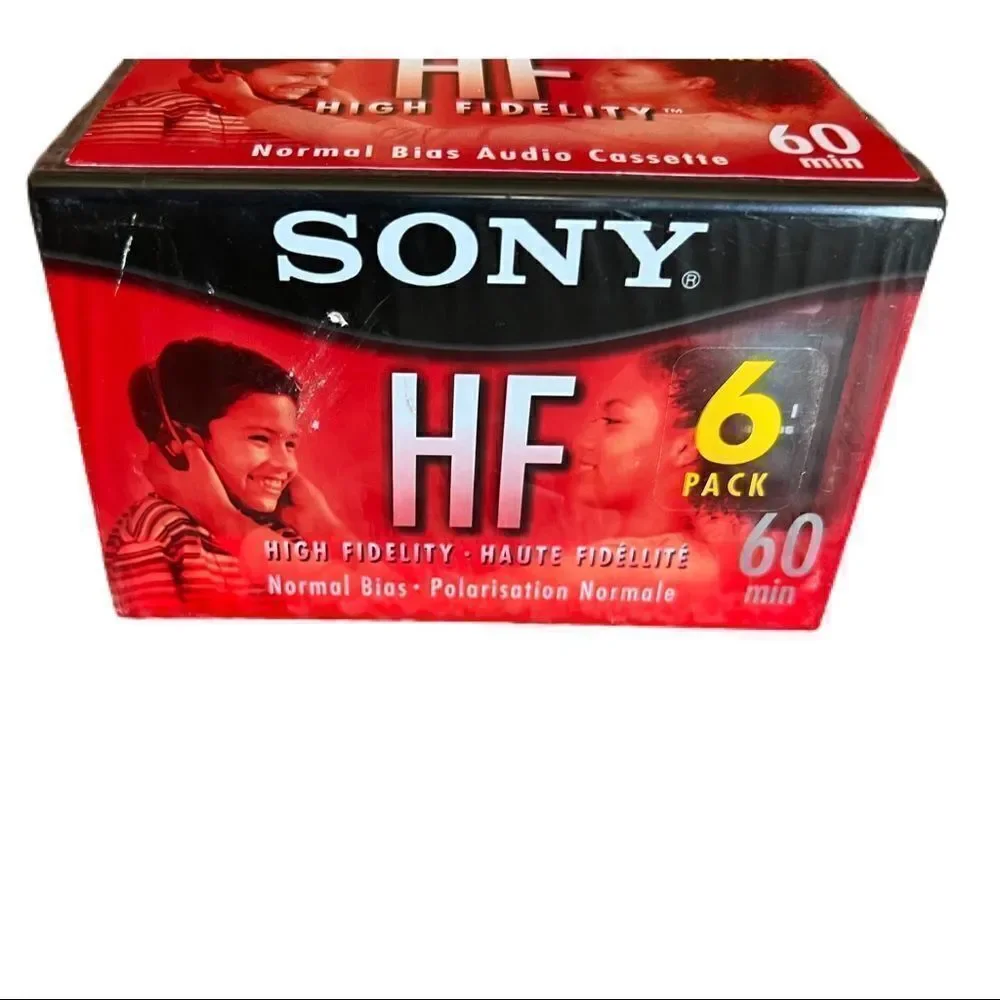 Sony High Fidelity Cassette Tapes. 6 Pack. 60 Minutes Each. New In Package!