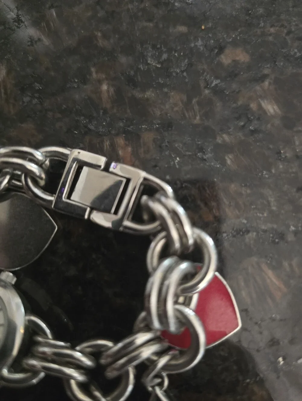 Abbey Dawn Silver-Tone Quartz Pocket Watch Charm