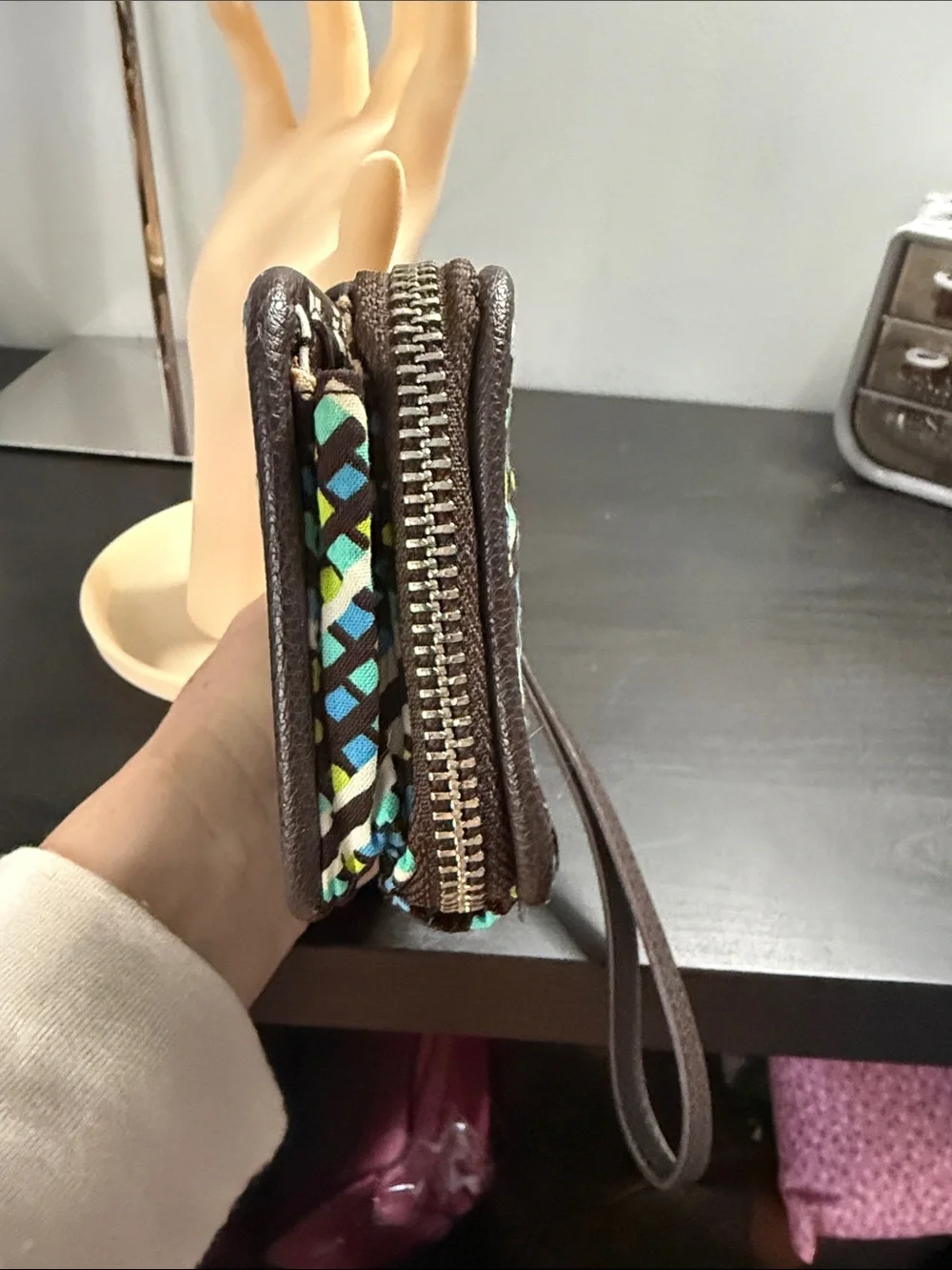 Vera Bradley compact wristlet