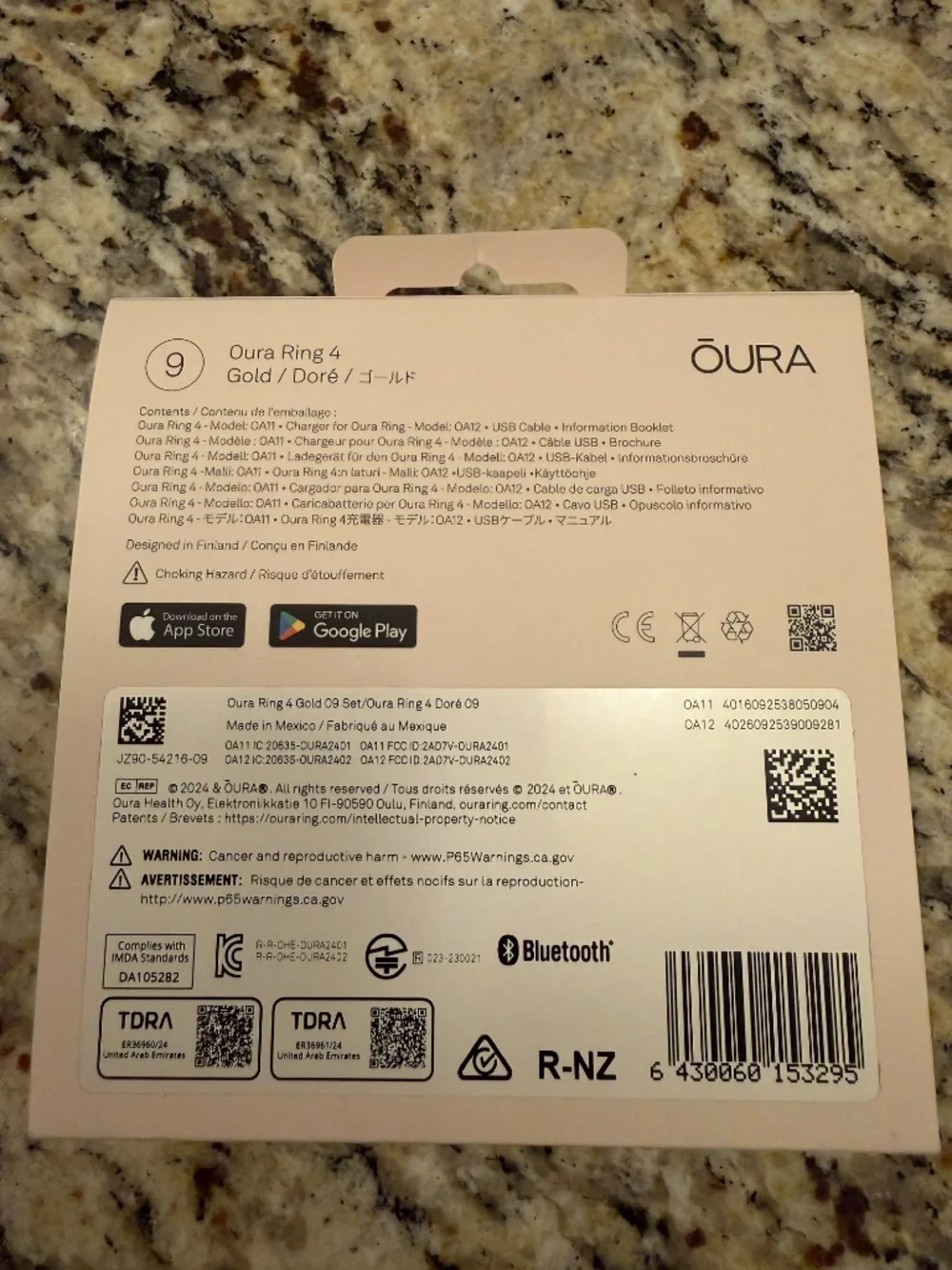 Oura free charging