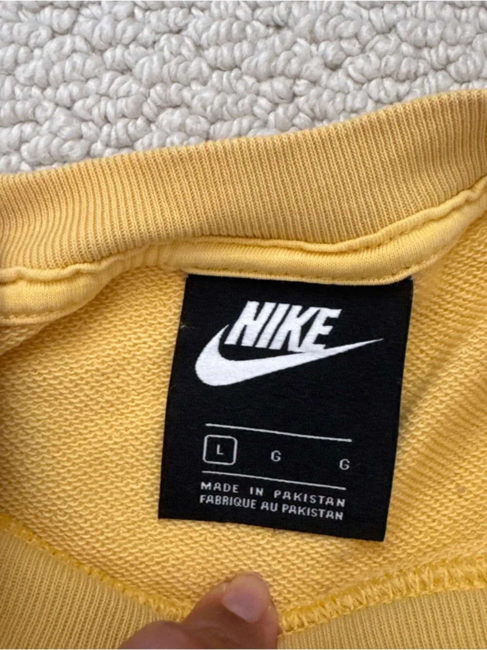 Nike soft yellow
