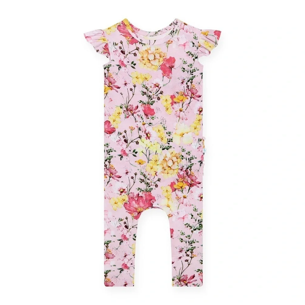 Posh Peanut Gai One 9-12 Mnths  piece ruffle
