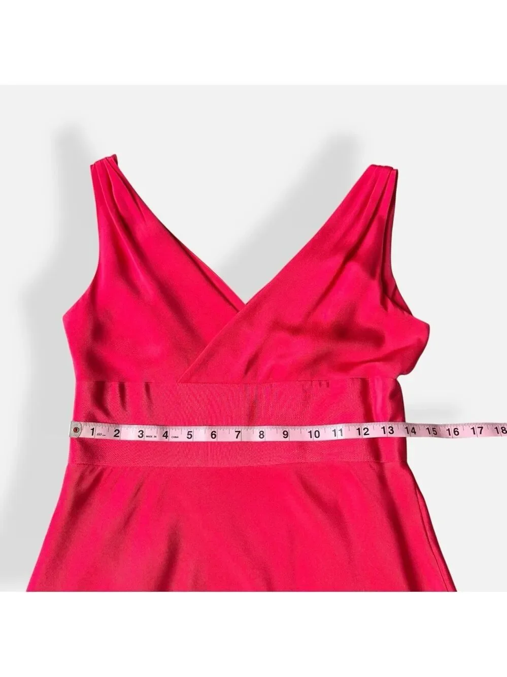 J. Crew Bright Pink Satin Silk Dress Y2K Size 4