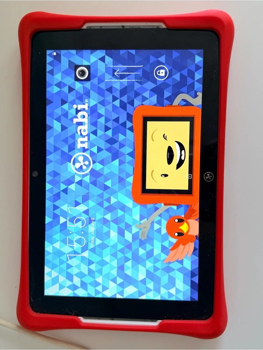 Nabi Kids Android Tablet Red Protective Case Charger Included Tested Working