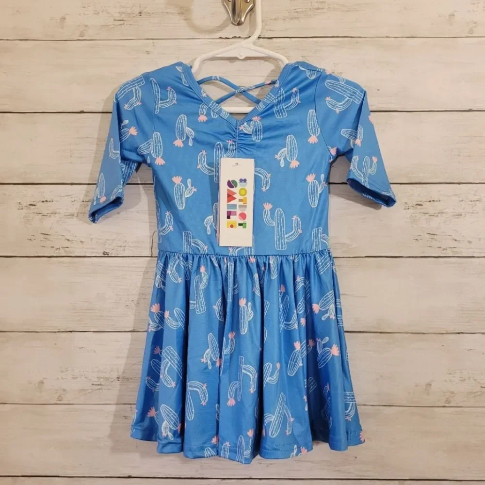 NWT‎ Dot Dot Smile Baby Girl Ballerina Style Twirl Dress Saguaro Cactus 12-24 M