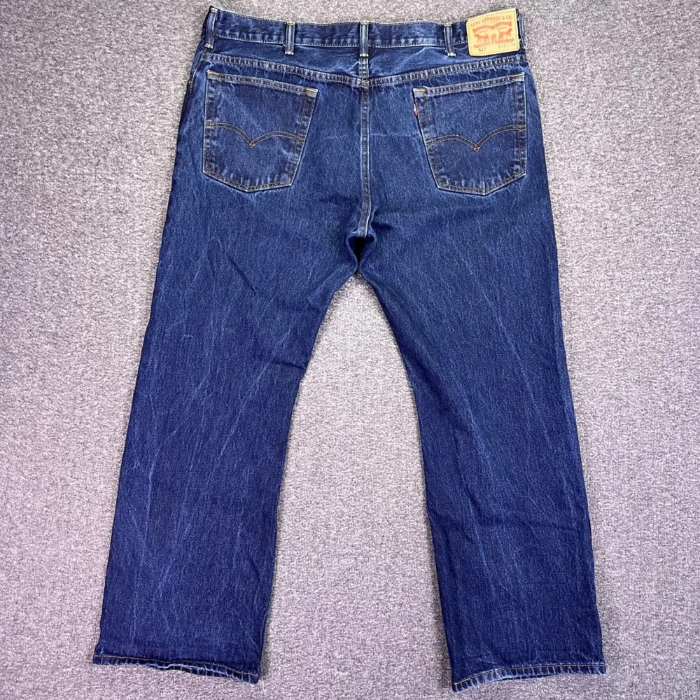 Levis 517 Jeans Mens 41x30 Dark Indigo Bootcut Denim Western Workwear Cowboy
