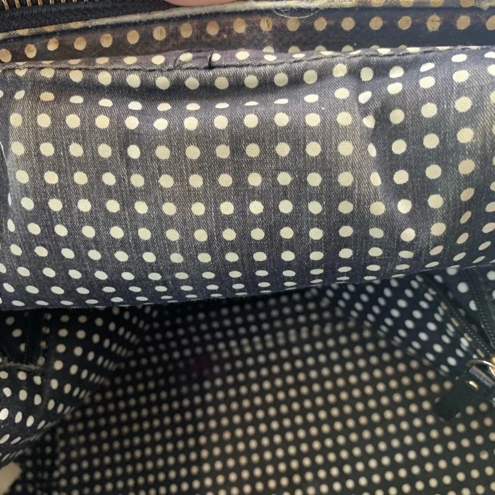 kate spade black leather