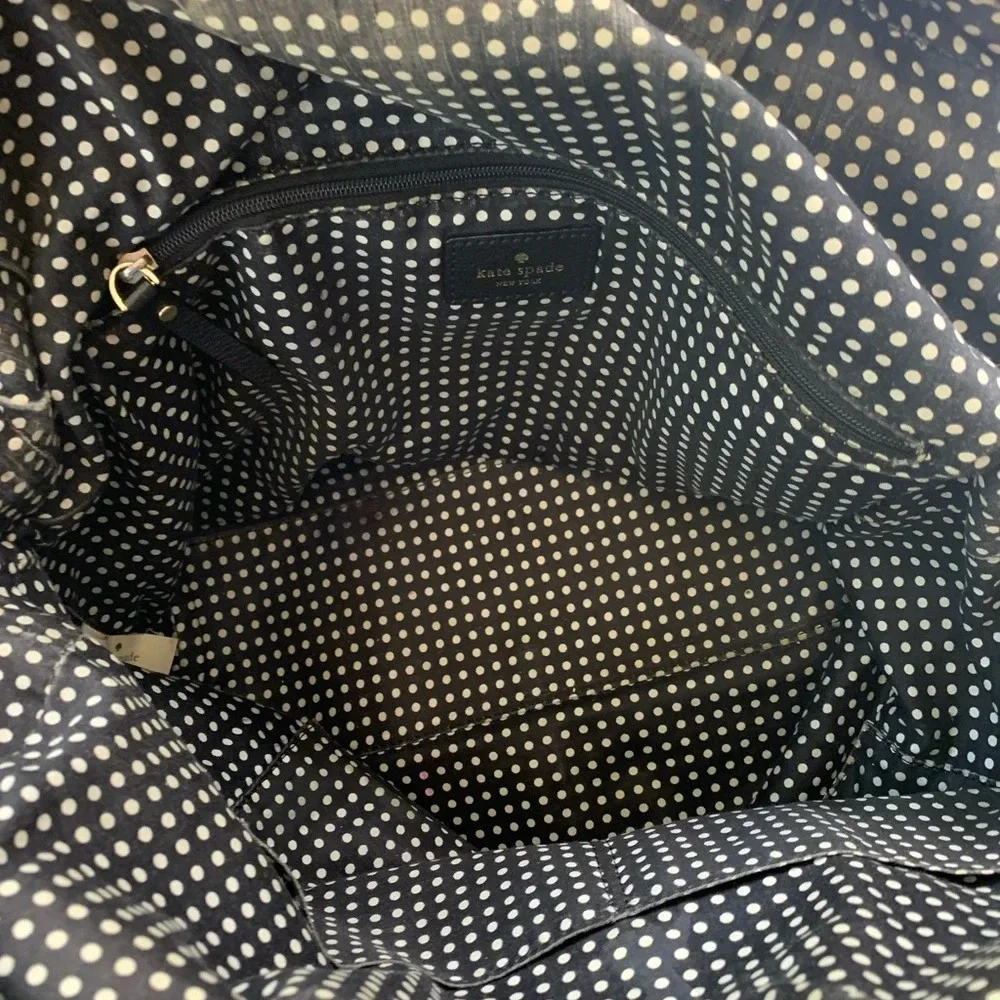 kate spade black leather