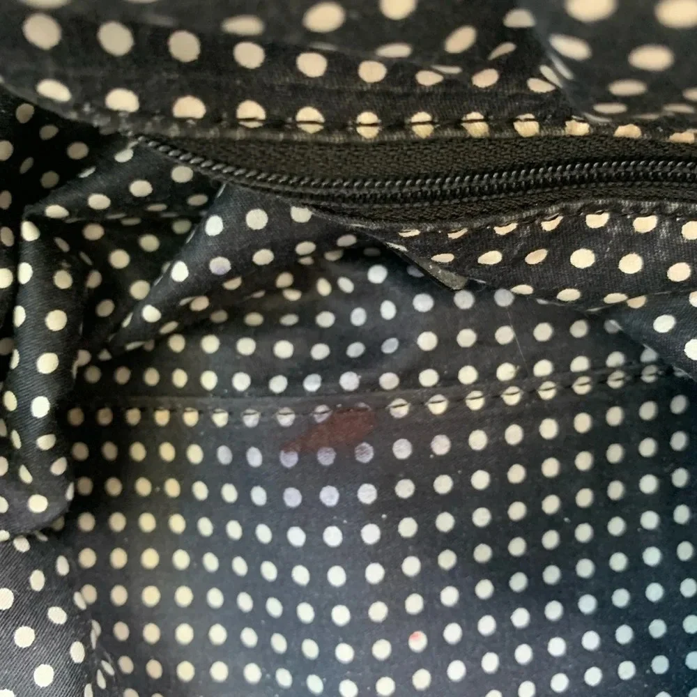kate spade black leather