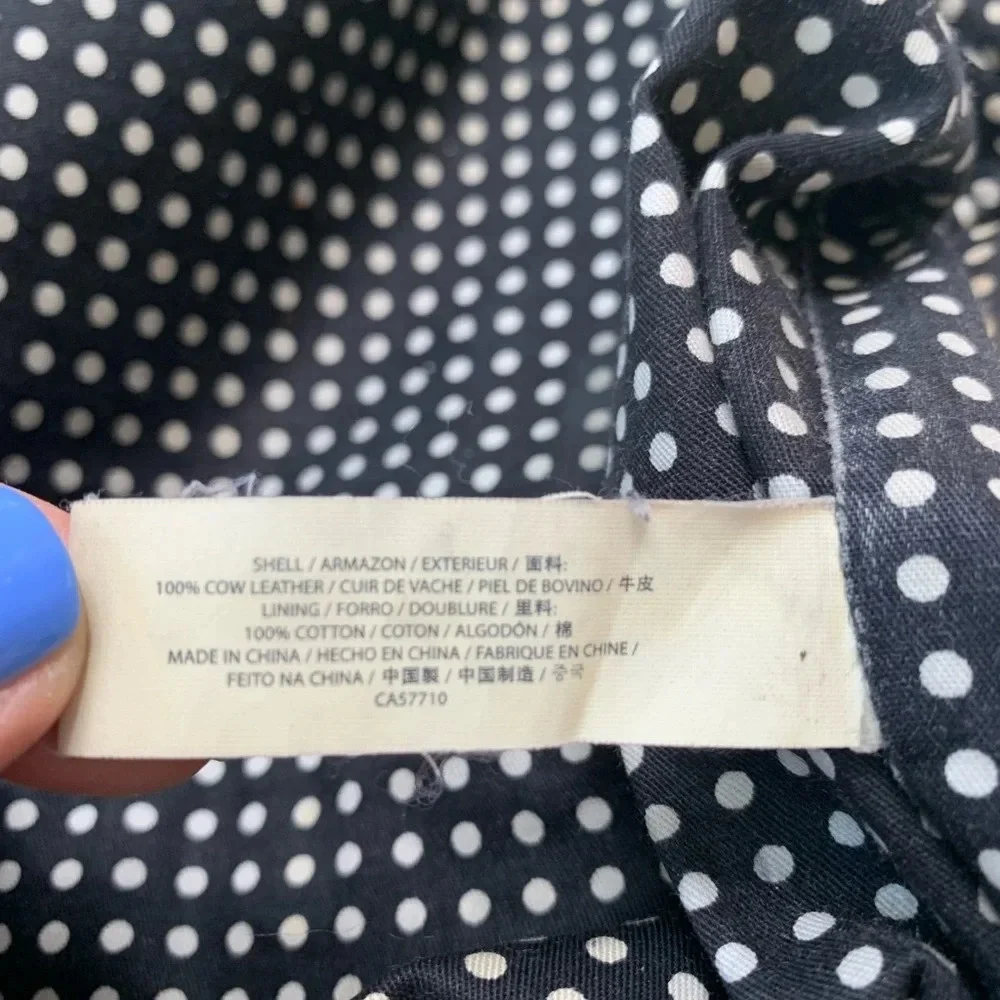 kate spade black leather