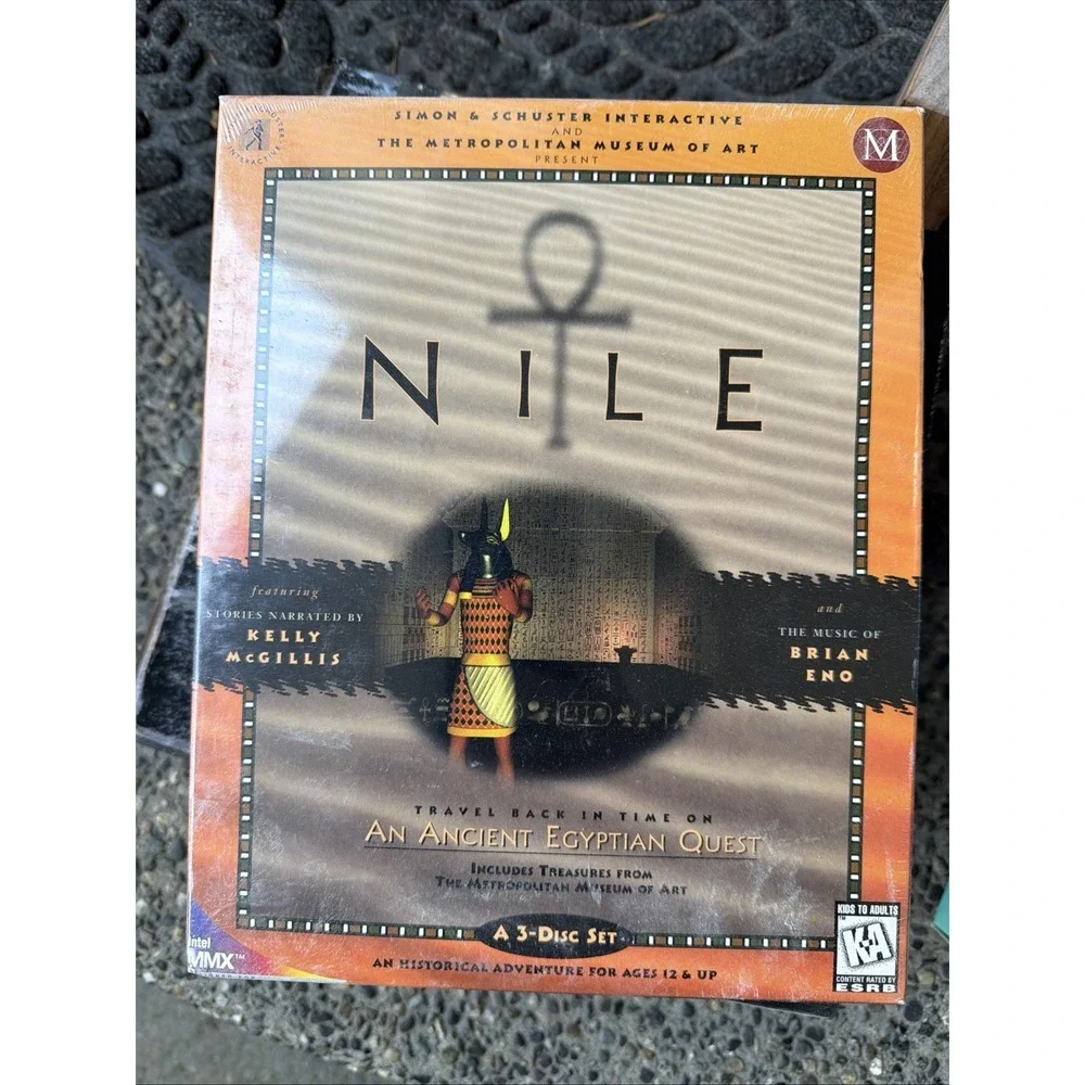 NILE: AN ANCIENT EGYPTIAN QUEST 3 CDs PC Video Game Windows 95 New Sealed