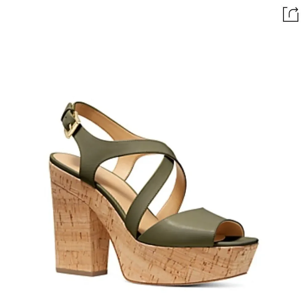 Michael KORS Abbott Platform Slingback Sandal