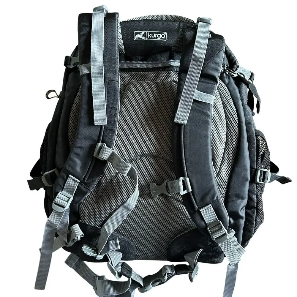 Kurgo Black and Gray Dog Travel Backpack Carrier
