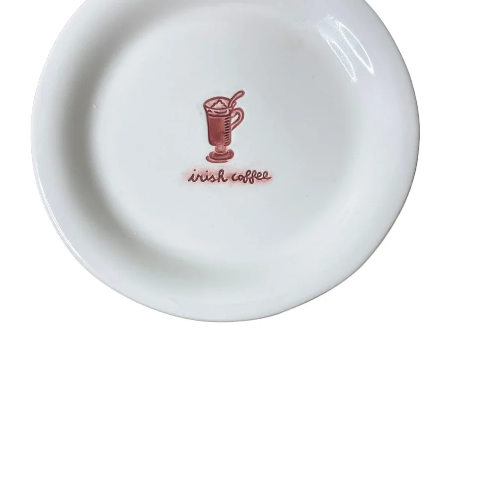 Williams-Sonoma Holiday Beverage Irish Coffee Plate‎ Saucer 6.5