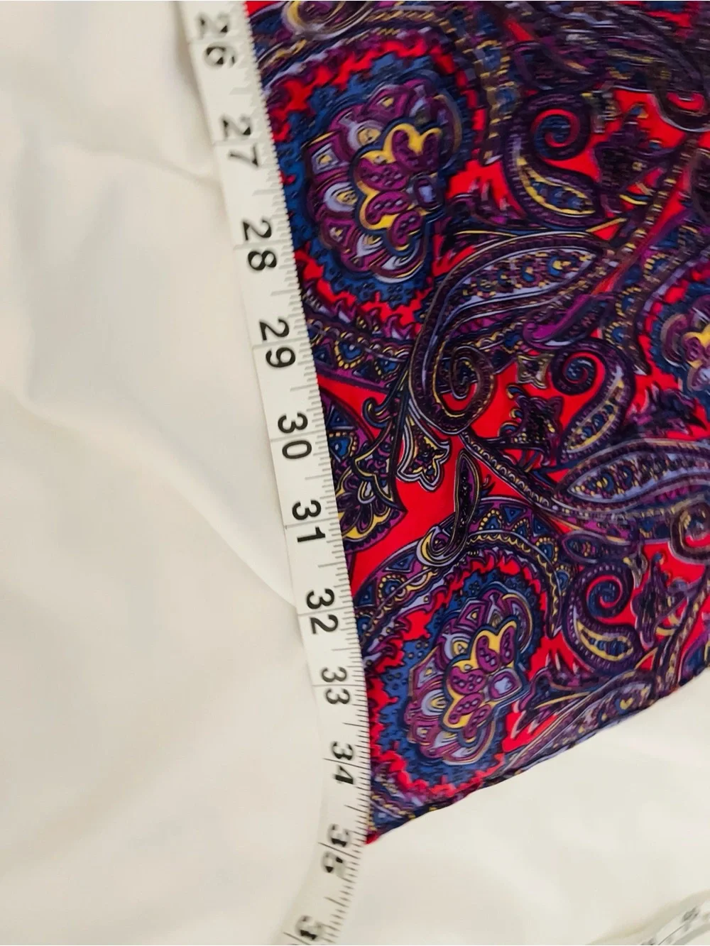 N/A red all paisley