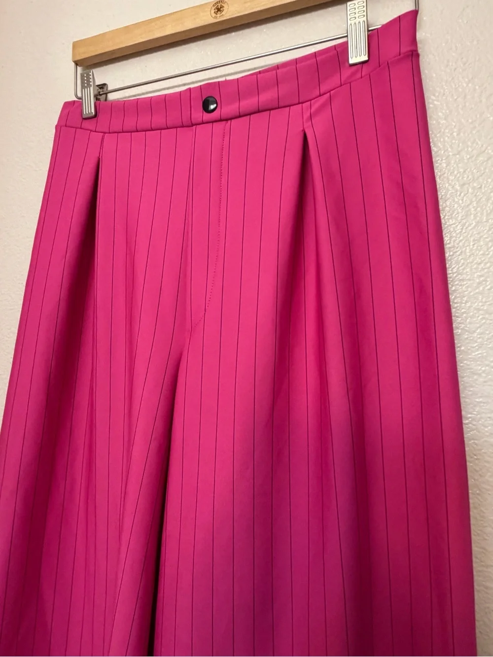 Kelle Hot Pink Pinstripe wide leg Pants Solo Dance Costume XLA Adlt Contemporary