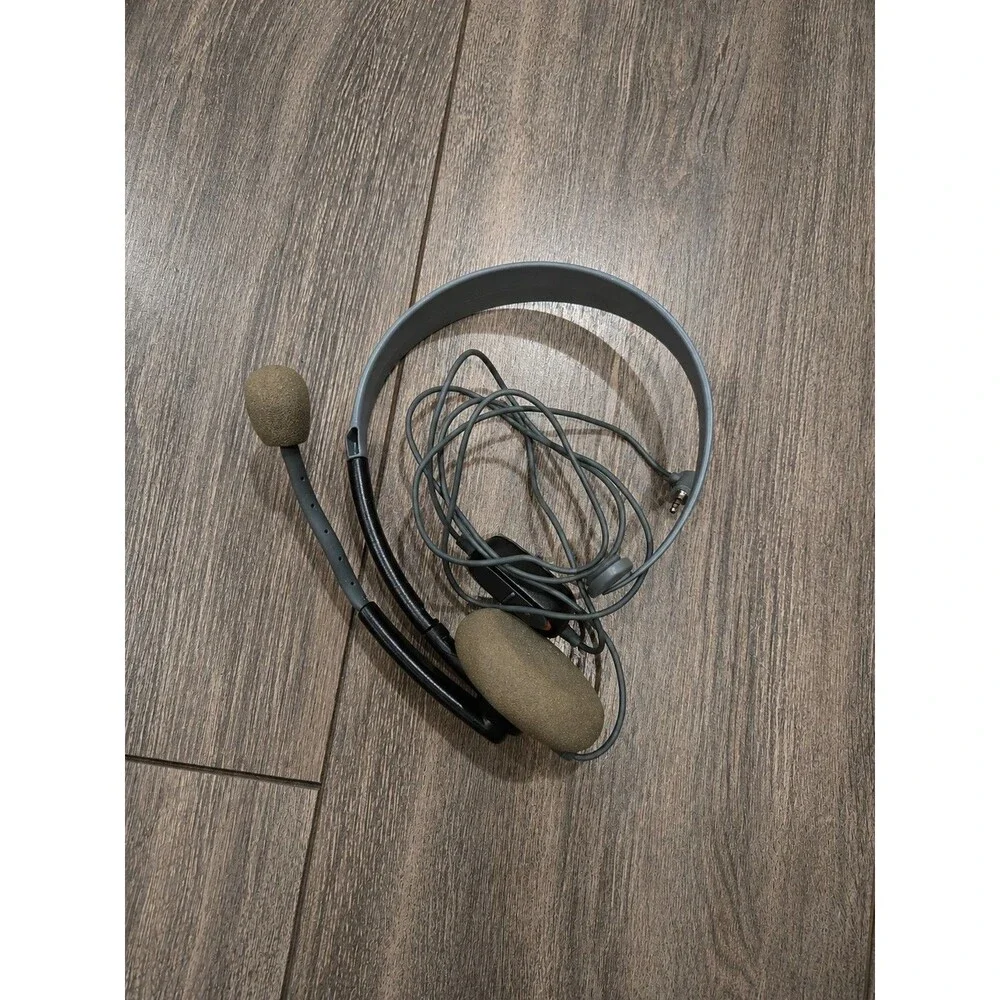 Genuine Microsoft Communicator Black/Gray Headband Headset For Xbox 360 Live