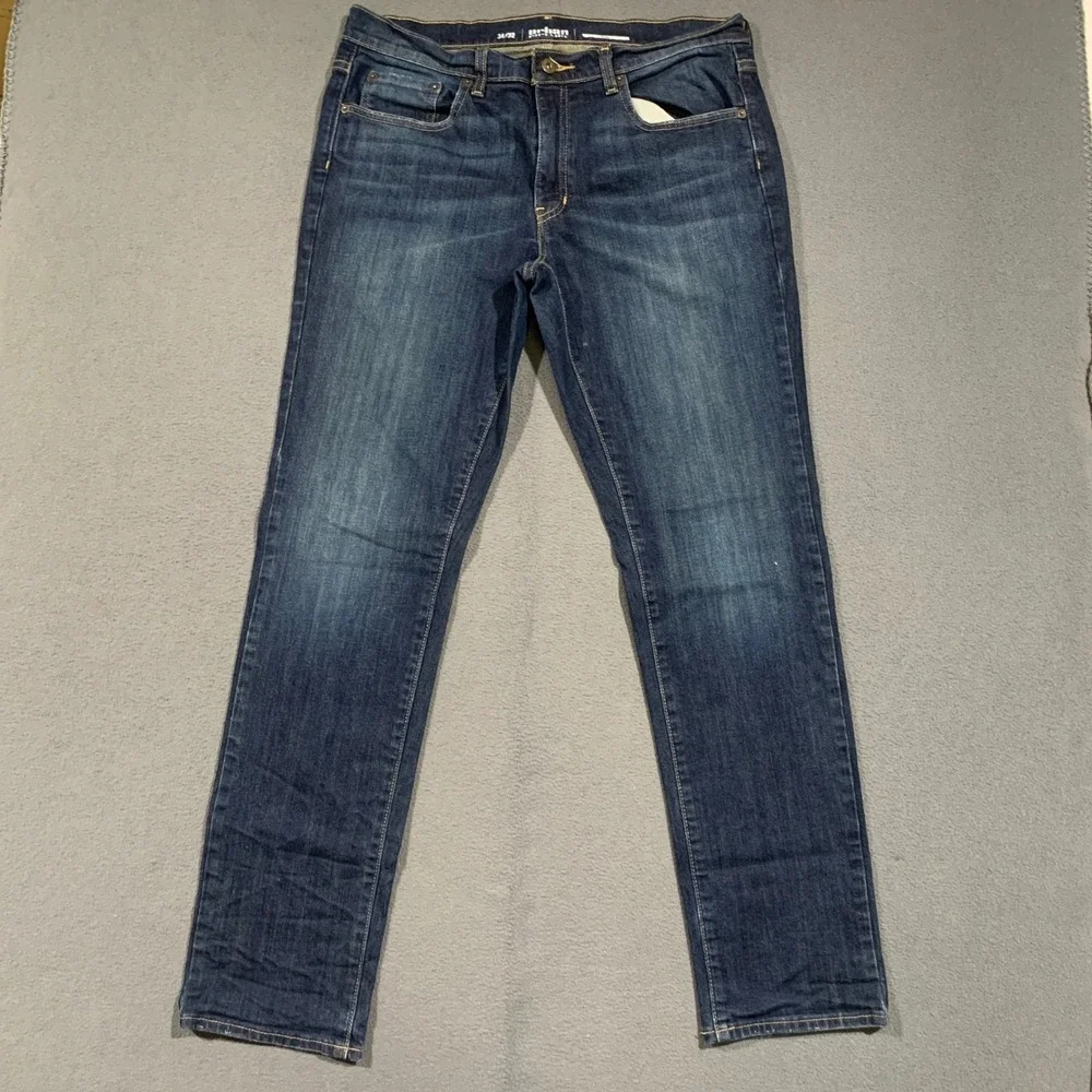 Urban Pipeline Mens Slim Fit Dark Wash Blue Denim Jeans Size 34x32