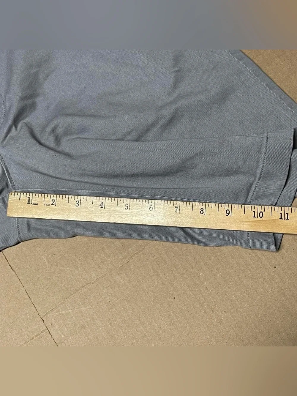 J.Crew Mens 11 Inch Inseam Chino Shorts Size 32 Light Gray Cotton Casual Summer