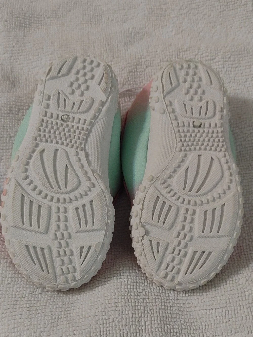 Baby Girls Pink Walker Shoes with Mint Accent