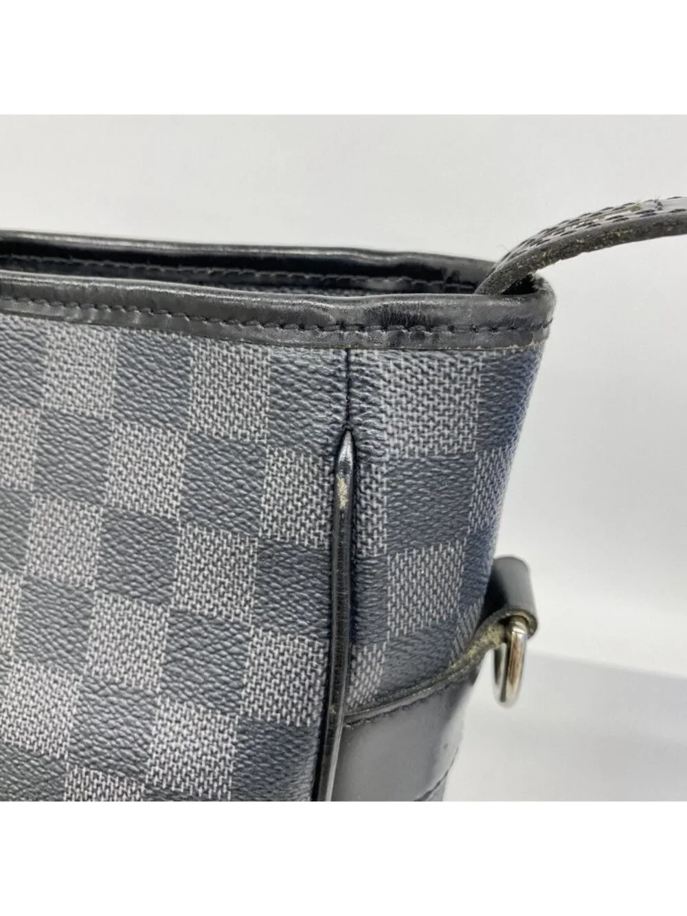 Louis Vuitton Handbag Damier Graphite Tadao Black 2-Way