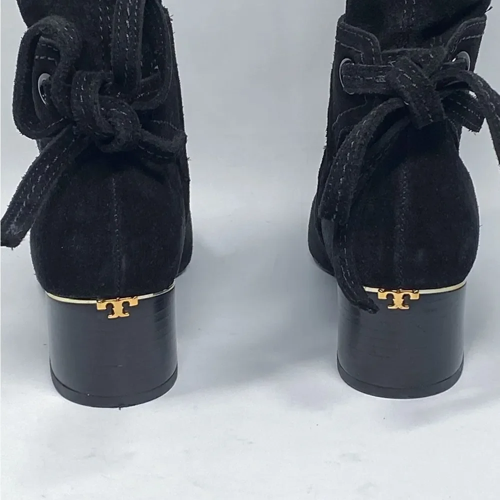 Tory Burch Over-The-Knee Ankle-Tie Boot size 5