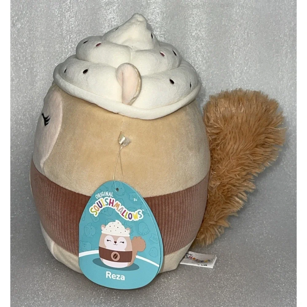 Squishmallows 8 Inch Reza the Latte Squirrel‎ Plush #2235 New with Tags