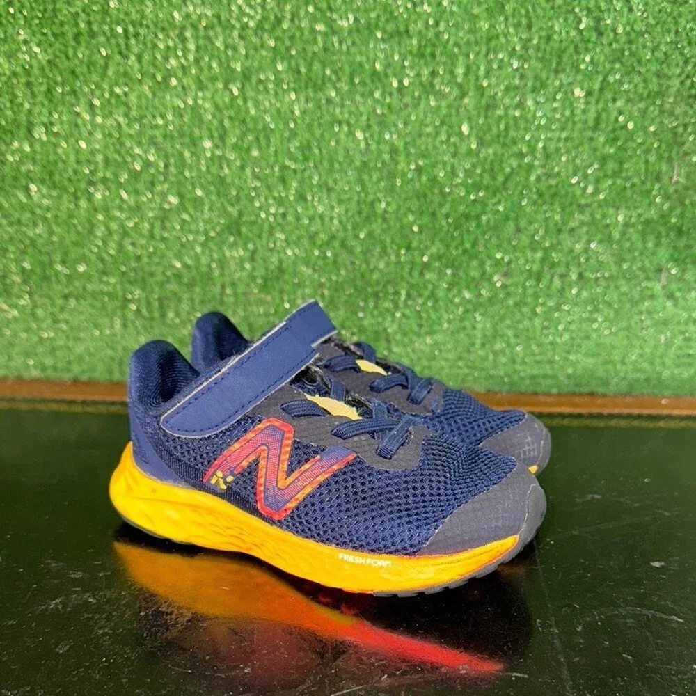 New Balance Fresh Foam Arishi v4 Bungee Lace Blue‎ IAARIKB4 Toddler Size 7C