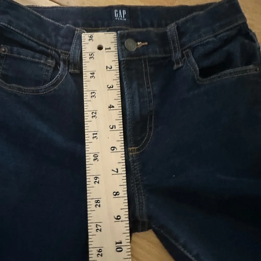 Gap‎ Kids Boys Stretch Straight Jeans Size 14 Dark Wash Indigo Denim Pants