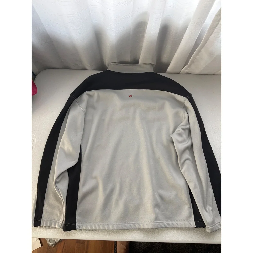 Chase Authentics Kevin Harvick GM‎ Goodwrench Gray Black Quarter Zip Pullover LG