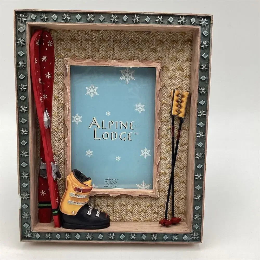3D Ski Theme‎ Picture Frame 3.5x5