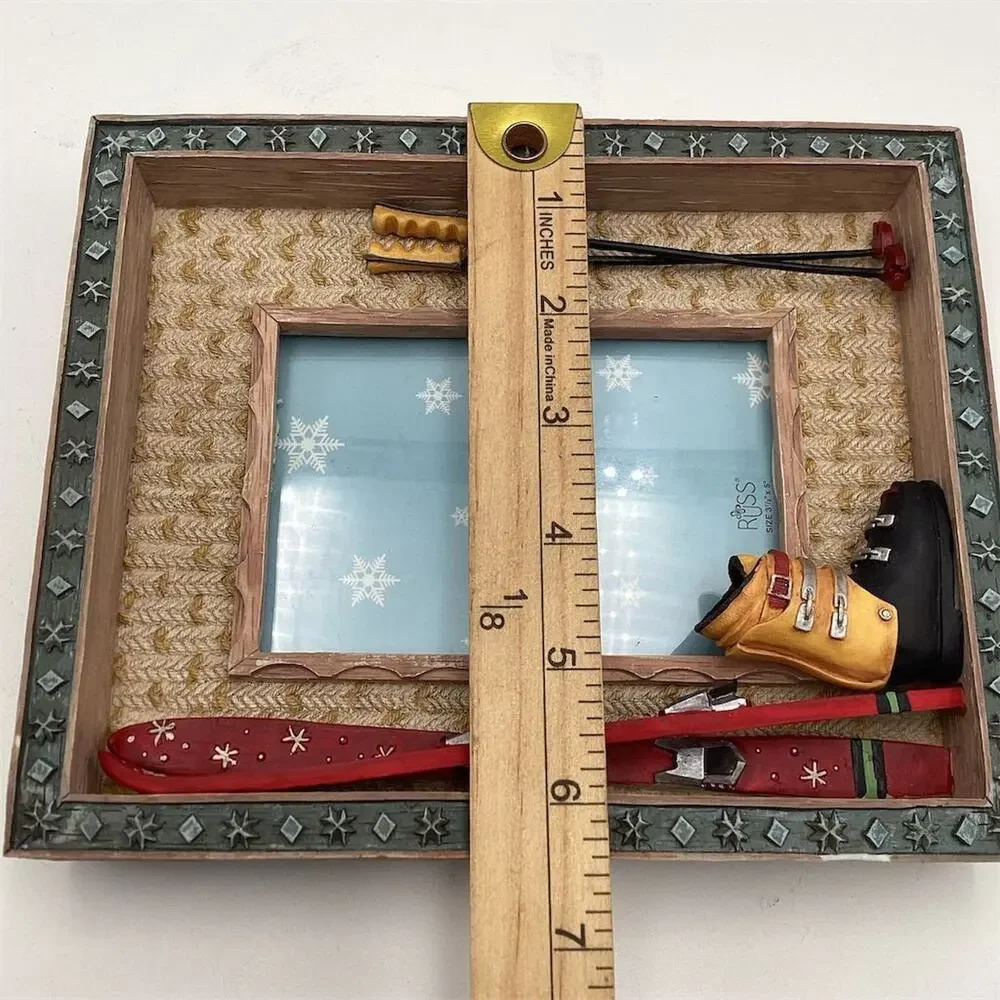 3D Ski Theme‎ Picture Frame 3.5x5