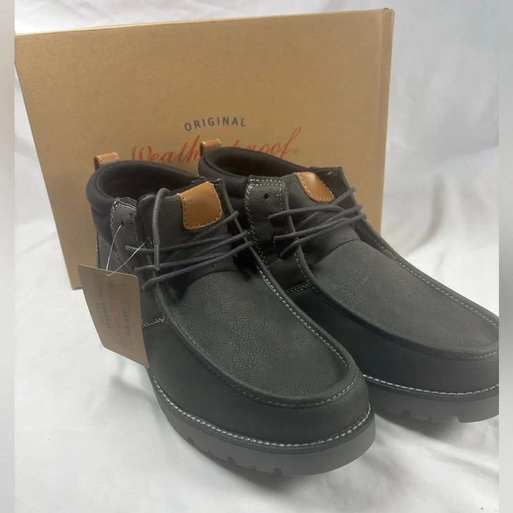 Weatherproof Vintage Chester Men’s Boots‎ Size 12M Grey New in Box