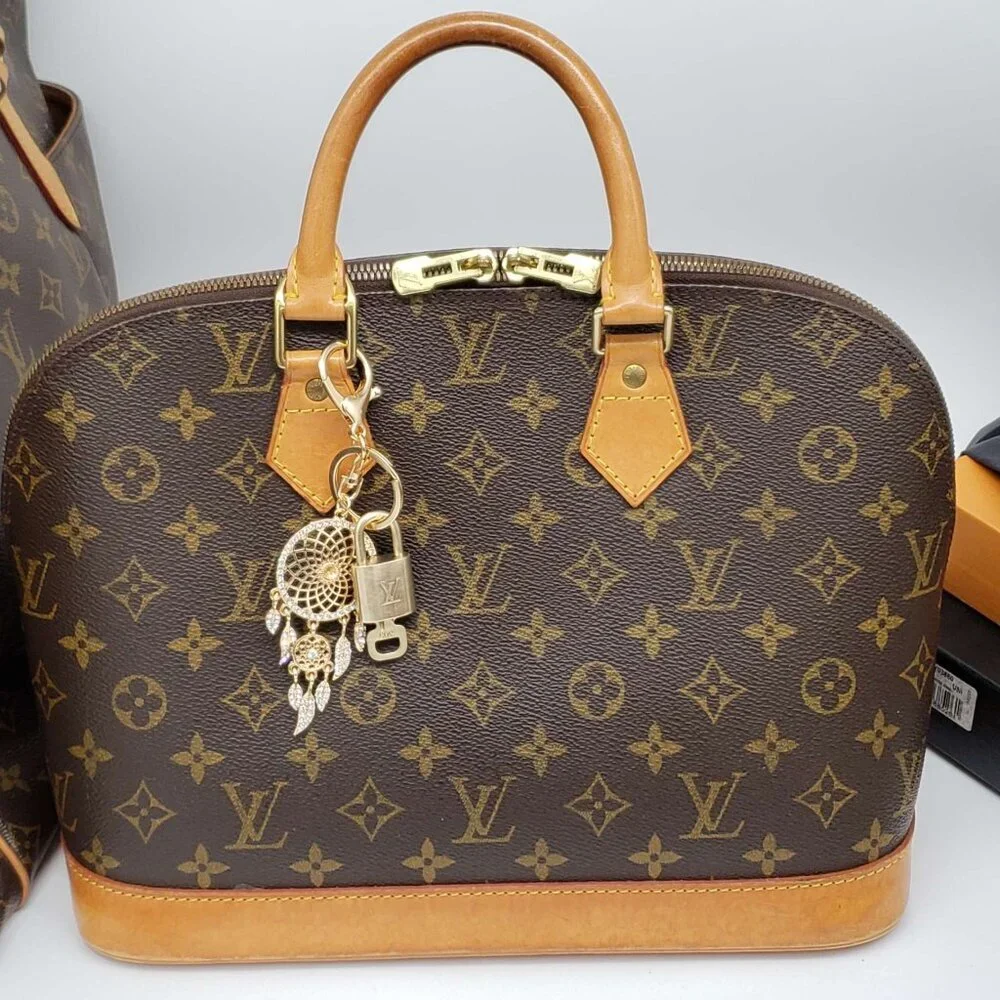 Louis Vuitton Gold Lock & Key 🔑 Authentic LV Unbranded Keychain Charm