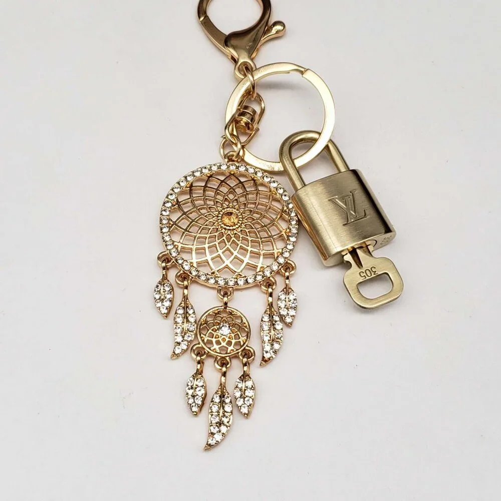 Louis Vuitton Gold Lock & Key 🔑 Authentic LV Unbranded Keychain Charm