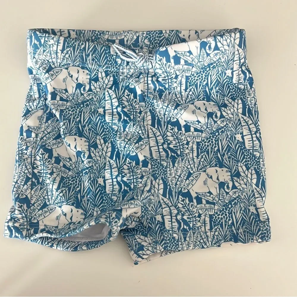 Janie and Jack Swim Shorts and Rashguard