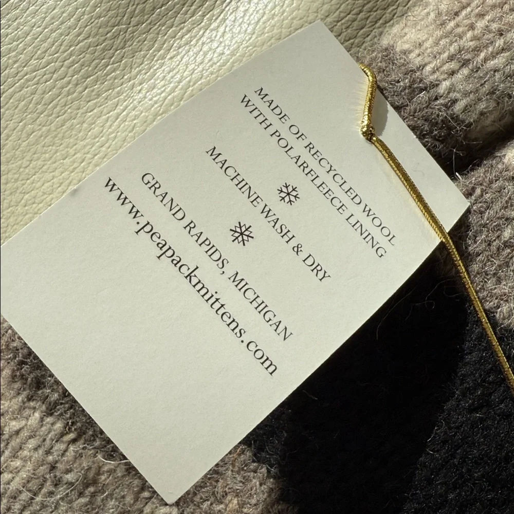 The Peapack Mitten Company new tag