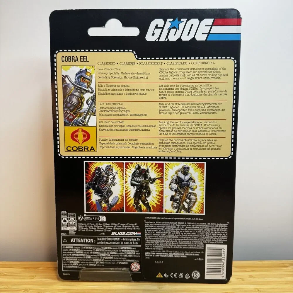 G.I. Joe Cobra Eel Classified Series Retro Card 6-Inch Figure Hasbro NEW