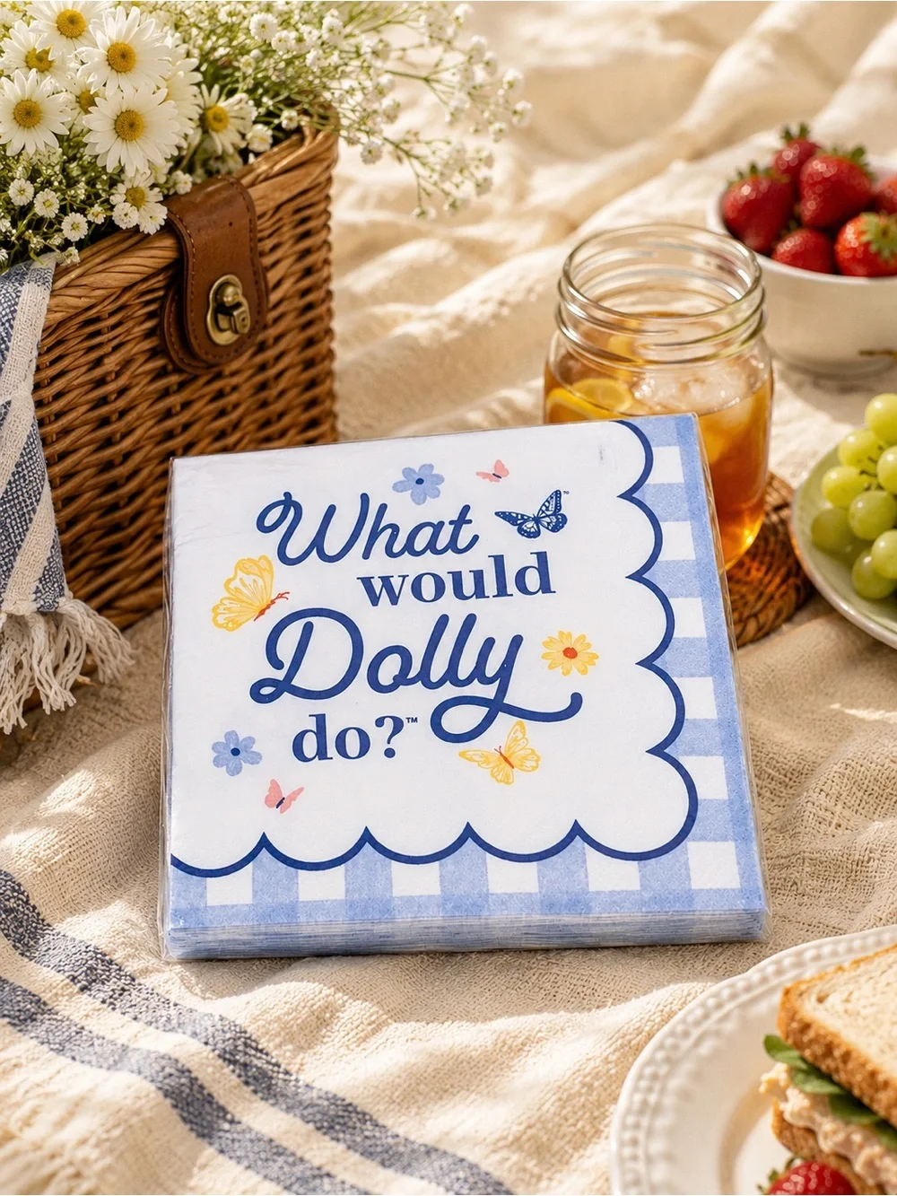 Dolly Parton What Would Dolly Do? Wildflowers Luncheon Napkins 48 Ct